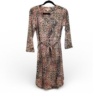 NWOT Dana Buchman Small Leopard Animal Print Dress Small